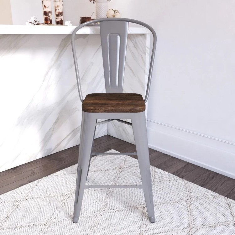 24 inch deals metal counter stools